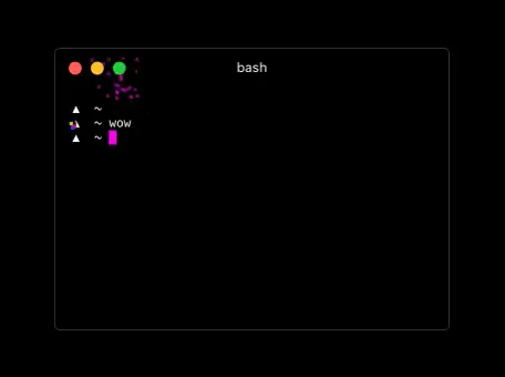 The Hyper terminal window